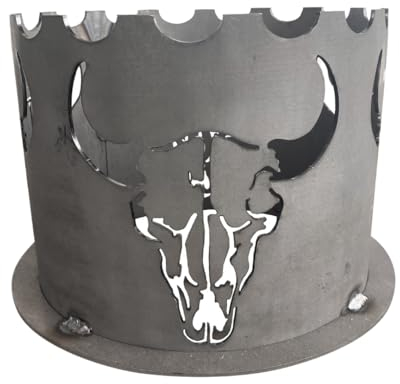 Terma Wokaufsatz/Wokkrone Motiv BBQ Stier passend für durchm. 20cm für Feuerplatte, Grillplatte, Wok-Krone…