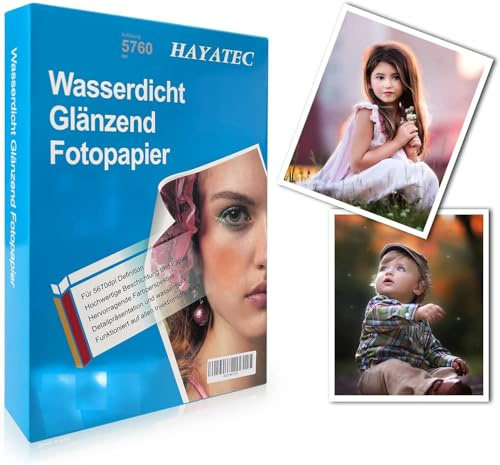 100 Blatt Fotopapier 13x18 glänzend 240g/m² Photopapier für Tintenstrahldrucker Sofort Trocken Wasserfest Hochglänzend Hochweiß