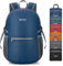 Gonex 30L Ultraleichter verstaubarer Tagesrucksack Handlicher faltbarer Camping-Outdoor-Reise-Fahrradrucksack (Dunkelblau)