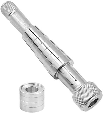 Laroal Ringstrecker, Finger, Ehering-Größenmesser, Dehnen und Vergrößern von Ring und Band, Schmuckreparaturwerkzeug, 17–24 mm, Lupe