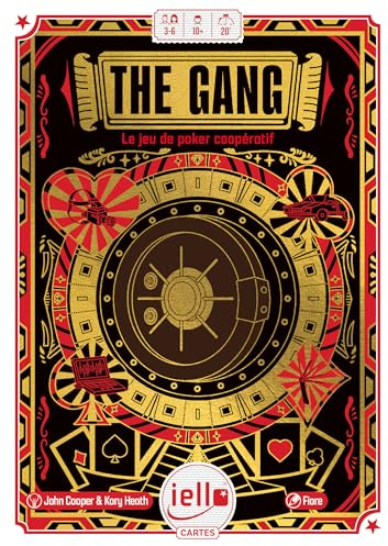 IELLO The Gang – Le Poker coopératif pour Le Casse du siècle ! Alliez stratégie et Coordination façon Texas Hold’em – sans Bluff, mais avec Tension et Esprit d’équipe garantis – Version française