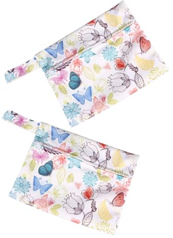 Yardenfun 2 piezas Bolsa para Almacenamiento de Compresas Sanitarias y Tampones Diseño Colorido y Femenino de Unidades para Oficina Viajes y Uso Diario