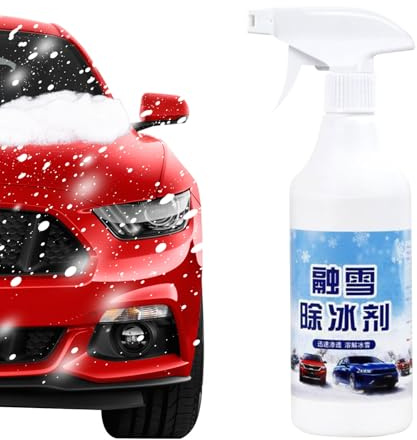 Spray Descongelador Para Parabrisas Del Coche - 500ml Líquido Descongelante - Spray Derretidor De Nieve | Para Clima Frío Viajes Matutinos De Invierno Aparcamiento Nocturno Conducción De Larga Distanc