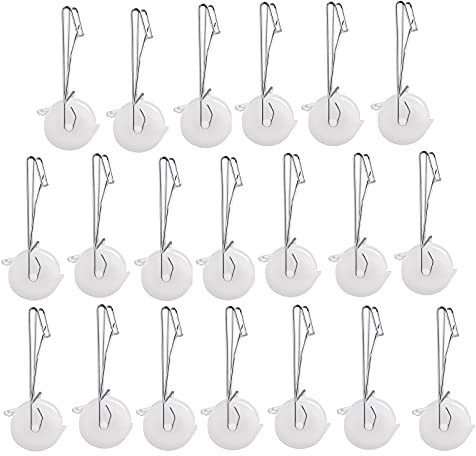 QYLJZB 20 ganci a rullo per piante di pomodoro con spago da 1,9 m, per pomodori, piante, verdura, serra, fiori, spago per piante e tralicci