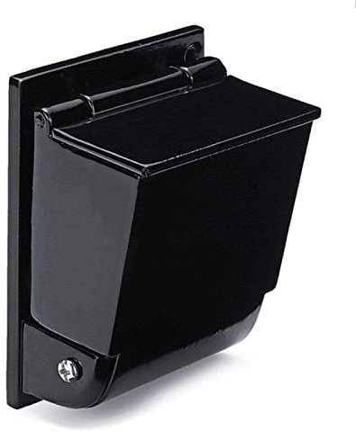 CIRONI Cenicero de Pared, Cenicero de Pared Pequeño para Exterior con Junta Bisagra, Fácil de Limpiar y Aspirar, Papelera de Pared 602