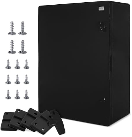 BOXEXPERT® Verteilerkasten außen wasserdicht [ABS Kunststoff IP65 Gehäuse] schwarz (Serie Fleet) 800x600x260mm | Schaltschrank außen | Wandschrank | Industriegehäuse | Leergehäuse