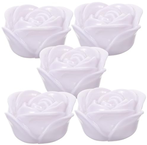 Garneck 5er-pack Rosenkerzenlichter 7 Farbwechsel- -dekorationsnachtlichter Für Partys