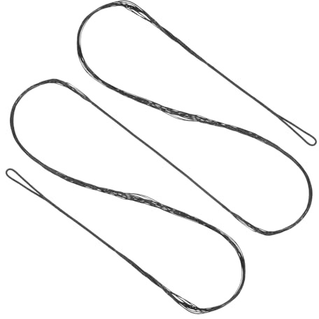 PATIKIL Cuerda de Arco Recurvo, Sustitución de Cuerdas de Arco de 14 Hilos para Equipamiento de Tiro con Arco Universal, Negra Amo 70 (Real 66)