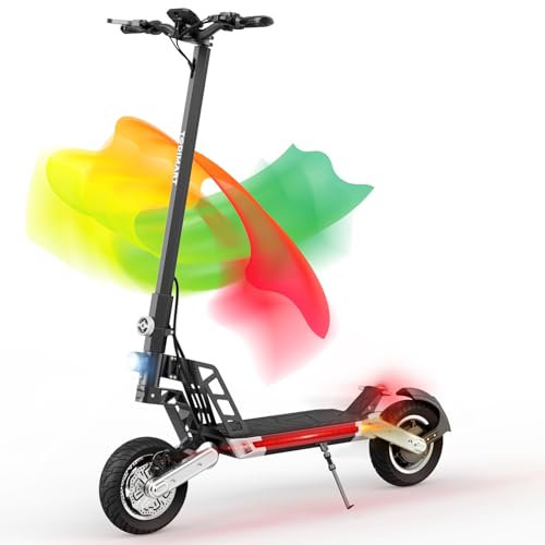 TODIMART G2 Trottinette Electrique Adulte Autonomie 35-45KM Moteur 500W Batterie 499.2Wh, Trotinette Electrique Adulte Pliable Pneus Tout Terrain Double Suspension Scooter Electrique
