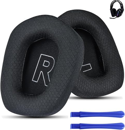 Alriedy Ersatz-Ohrpolster für Logitech G733 / G335, Kompatibel mit Logitech G733 Lightspeed Gaming-Kopfhörern, logitech Headset g733, kopfhörer Polster, ohrpolster logitech