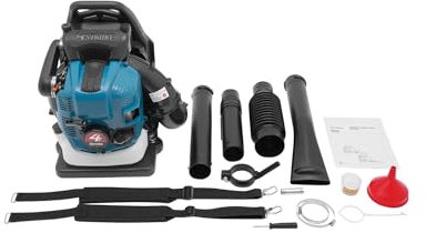 Soffiatore for Foglie a Benzina a 4 Tempi 75.6CC Zaino Cordless Motore a Benzina Soffiatore for Foglie Adatto for Giardino, Giardino, Cura del Prato e Pulizia della Strada
