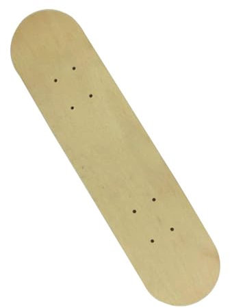 Milageto Blankes Skateboard -Deck unvollendeter Skateboard -Ersatz -Skateboard -Maple -Deck zum täglichen Gebrauch von Couchtischkaffeetisch, 60cmx15cm