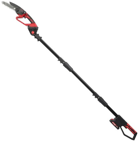 tinysiry Electric Pole Saw, 2-in-1 Cordless Mini Chainsaw with Extension Pole & 2×21V Battery, 12.2FT Max Reach Tree Pruner, 1500W Brushless Motor Tree Limb Trimmer for Yard and Garden Cutting UK