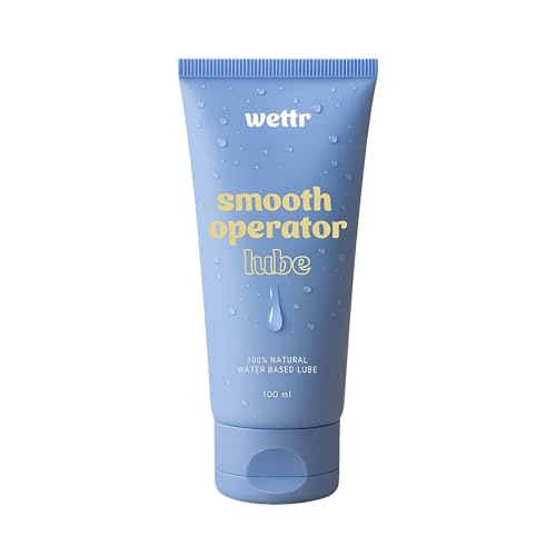 100% natürliches wasserbasierendes Gleitgel, 100 ml, Extrem Hautfreundlich, Kondom- & Toy-kompatibel | Langanhaltend, nicht klebrig, pH-hautneutral – Smooth Operator by wettr
