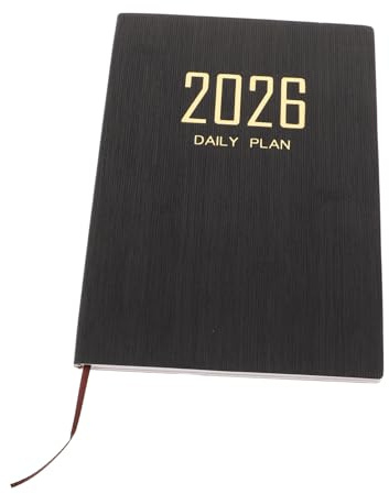 Tofficu Planner Daily Weekly Notebook con Copertina PU Elegante Layout Inglese per Gestione Personale e Lavoro