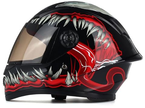 Integralhjälm För Motorcykel, ECE/DOT-Godkänd, Barnhjälm För Motorcykel, Fyra Årstiders Ungdoms- Och Barnhjälmar För Gokart, Skoter, Lättviktsdesign
