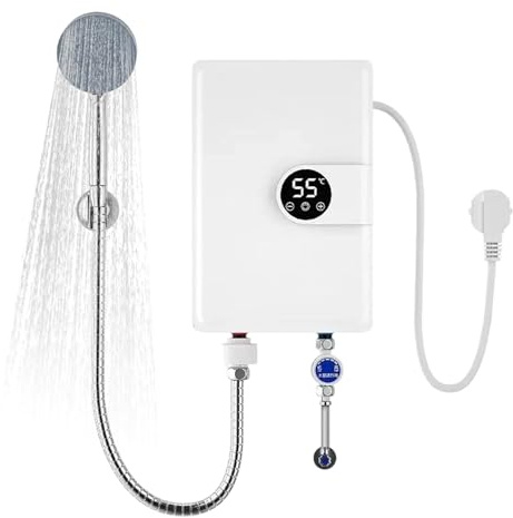 Chauffe-eau instantané - Chauffe-Eau De Camping Avec Affichage Numérique,Mini Appareil Électrique Instantané Pour Douche Chaude | Pour Évier, Camping-car, Salle de bain, Piscine, Extérieur, Intérieur,