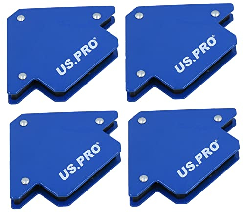 4pk 25lb 75mm Welding Magnet Arrows Welder Holder Support 45 90 135 Angles
