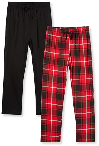 FM London 2er-Pack Pyjama für Herren - Leichte Herren-Pyjamahose, Loungewear und Nachtwäsche