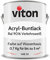 Viton Buntlack 0,7 Kg Weiss - Seidenmatt - Wetterfest für Außen und Innen - 3in1 Grundierung & Lack - HAE 30 - Nachhaltige Farbe auf Wasserbasis für Holz, Metall & Stein - RAL 9016 Verkehrsweiss