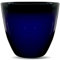 Gr8 Garden Large Round Glazed Effect Egg Cup Planter Patio Flower Plant Pot Tub (Midnight Blue)