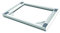 Meliconi Torre Slim L45, Kit de Soporte Secadora sobre Lavadora, Soporte Lavadora Secadora Universal Slim Premontado, Cinta de Seguridad Incluida, Capacidad 250 Kg, Blanco