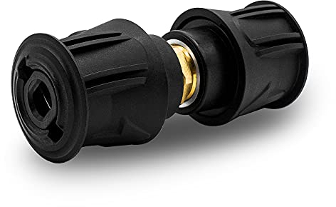 DERASL Accesorios para limpiadoras de alta presión: conector rápido de doble cabezal de alta presión Karcher, adaptador de conexión de manguera 2 bolsas