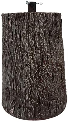 XONE Base Tronco per Albero di Natale | Supporto Albero di Natale Effetto Legno, Dimensioni 35x h55cm