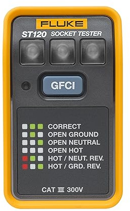 Fluke ST120 GFCI Socket Tester senza segnale acustico