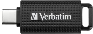 Verbatim Store 'n' Go USB-C Stick, kompakter Speicherstick mit 32 GB Datenspeicher, portabler USB Stick in Schwarz, ideal für Handy, Laptop, PC und Notebook