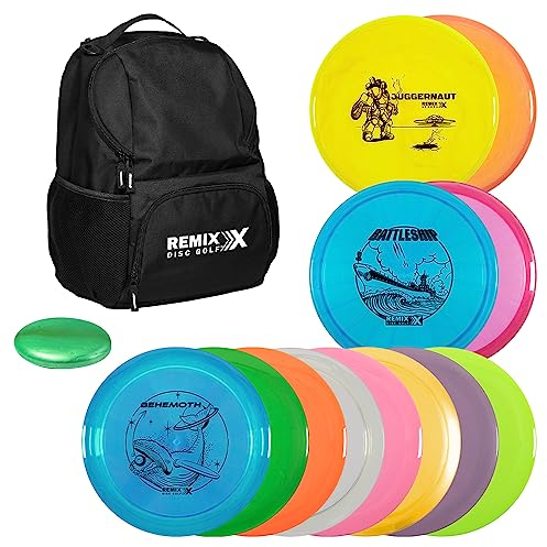 Remix Disc Golf Starter Rucksack + 12 Disc Set