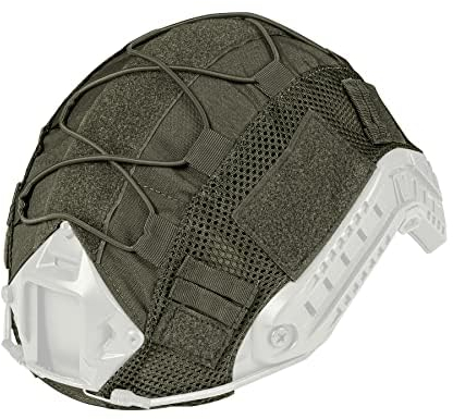 IDOGEAR Taktische Helmtasche für Schnellhelm Helmhülle, für Airsoft-Helm, Größe M/L, Militär, Paintball, Jagd, Schießausrüstung – 500D Nylon – ohne Kopfhörer (Ranger Green)