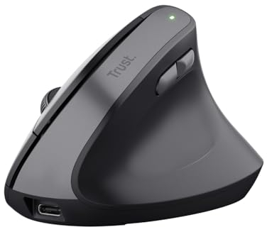Trust Raton Optico Wireless ERGONOMICO Vertical Bayo II Negro