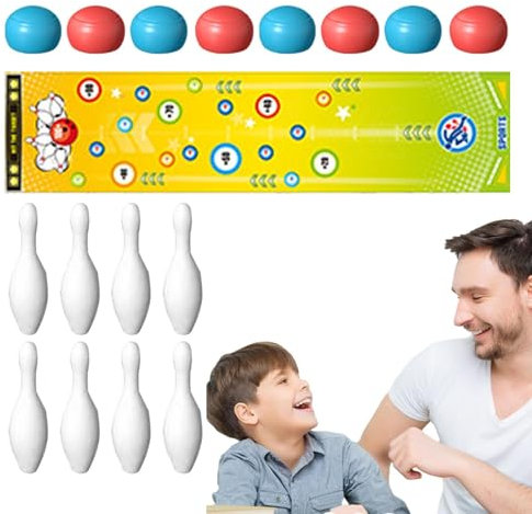 Interaktives Curling-Spiel – Curling-Spiel für Kinder, Tischspiel, tragbares Indoor-Spiel, Familienherausforderung, ab 8 Jahren, Outdoor-Reisen, lustige Aktivität