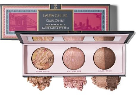 Laura Geller Beauty Geller's Greatest - Travel-Friendly Makeup Compact for Mature Skin (New York Minute Face & Eye Palette)
