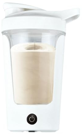 Bicchiere miscelatore elettrico | Flacone ricaricabile per fitness sport – Bicchiere portatile 450 ml con manico per preparazione di bevande, miscela di polvere, caffè miele, sport casa, spostamento