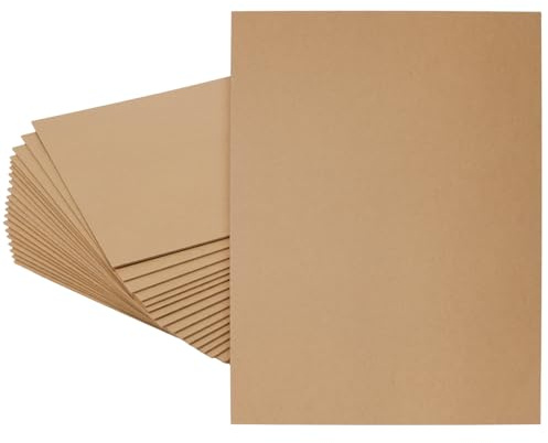 HONYUET Tablero de madera MDF A3, 20 hojas de tablero de fibra de densidad media, 42 x 32 x 0,2 cm, para grabado, modelado de pintura