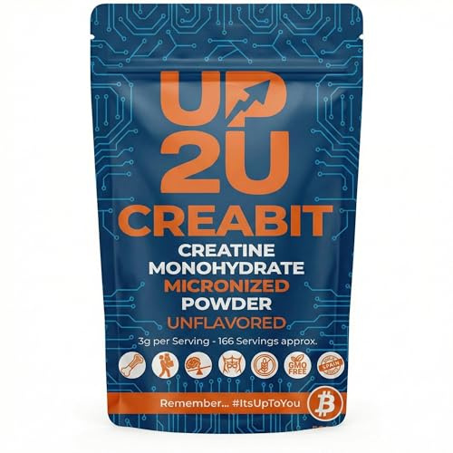 Creatina Monohidratada en polvo 500g / 166 dosis - 100% Creatina Monohidrato Micronizada - Pura - Sin aditivos - Sin Sabor - Vegana - SIN GLUTEN - Incluye dosificador - Alta solubilidad