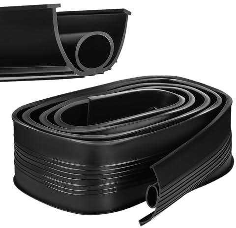 CALLARON Joint D'étanchéité Rouleau pour Porte de Garage en Epdm Noir, Isolation Thermique et Protection Débris, Accessoire Solide pour Garage Domestique