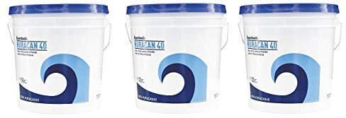 Boardwalk HURACAN40 Low Suds Industrial Powder Laundry Detergent, Fresh Lemon Scent, 40lb Pail (3-(Pack))