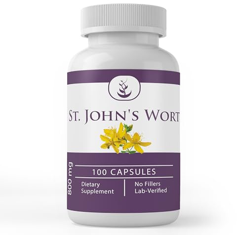 PURE ORIGINAL INGREDIENTS St. John's Wort, (100 Capsules) Always Pure, No Additives Or Fillers, Lab Verified
