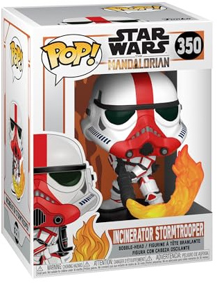 Funko Pop! Star Wars: The Mandalorian - Red Stripe - Incinerator Stormtrooper - Vinyl-Sammelfigur - Geschenkidee - Offizielle Handelswaren - Spielzeug Für Kinder und Erwachsene - TV Fans