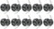 perhanup 10 Mini Spots LED 1W Encastrables Avec Transformateur Séparé Pour Vitrine, Cuisine, Escaliers, Placard, 90-265V AC[Classe énergétique A++]
