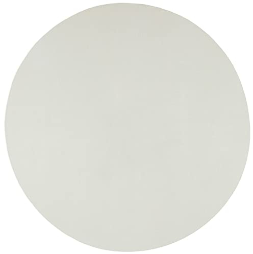 the carpet Cosy kuschelig Warmer Fellteppich, weich und elegant, waschbar und Fußbodenheizung geeignet, Öko-Tex Zertifiziert, Creme, 117 cm Rund