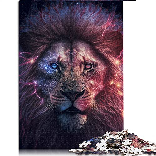 1000-teiliges Puzzle für Erwachsene Löwe Puzzles für Erwachsene und Kinder Papppuzzles Familiendekoration (Größe 26 x 38 cm)