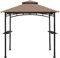 Auvent de jardin, tente de fête, toit de jardin, extérieur, tonnelle, pavillon, couverture supérieure, pare-soleil 3 x 3 m, marron