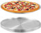 UNGFEI Lot de 3 assiettes plaques à pizza rondes argentées en acier inoxydable de 30 cm pour contenir des desserts, des gâteaux, des fruits, des biscuits, de la viande