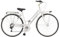 Velomarche Bazam - Damenfahrrad City Bike Town 28 Zoll, 18-Gang-Schaltung, Stadtfahrrad, Aluminiumrahmen, Erwachsene Damen, Größe 46, Weiß