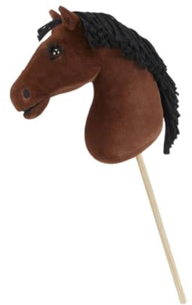 LeMieux Hobby Horse Chancer - Racing Bay Thoroughbred - Realistic Head - Perfect For Kids