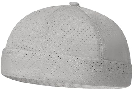 YAMEE Docker keps herr mesh lätt andningsbar, sjömansmössa unisex vattentät, dockhatt män mjuk justerbar, beanie mössa män casual, brättelösa hattar snygg, hamnmössa